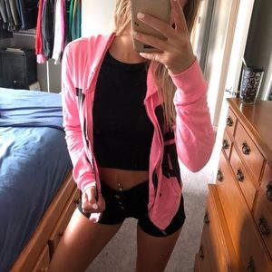Victoria's Secret pink zip up hoodie sweatshirt
